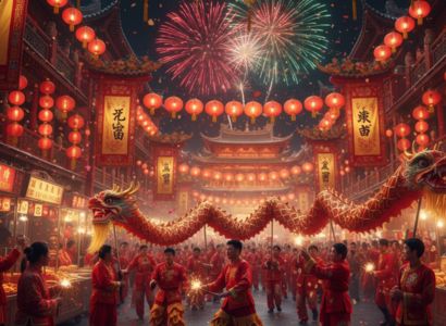 Vermelho, Ouro e Tradição: A Grandeza do Festival da Primavera na China