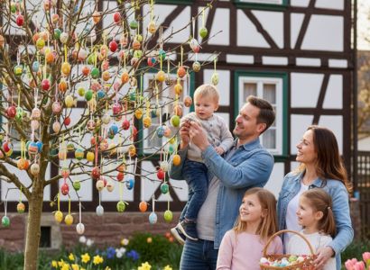 Ostern na Alemanha: Árvores de Ovos e tradições únicas